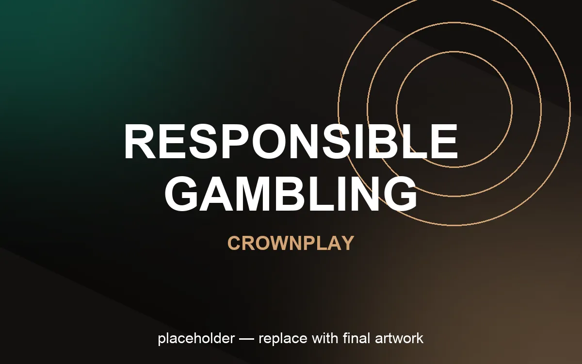 Responsible gambling tools at CrownPlay